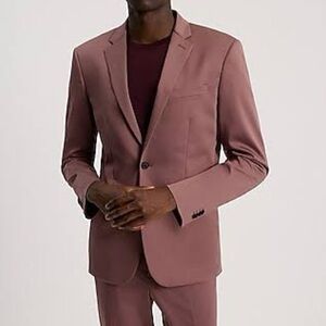 🌷 EXPRESS MENS SIZE 36S EXTRA SLIM DUSTY PINK BLAZER